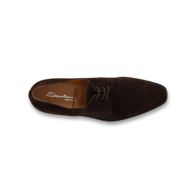 MORNING Derbies in Dark Brown Suede