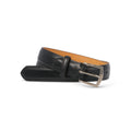 Belt Plain Colour Silver Buckle Calf Leather