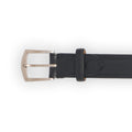 Belt Plain Colour Silver Buckle Calf Leather