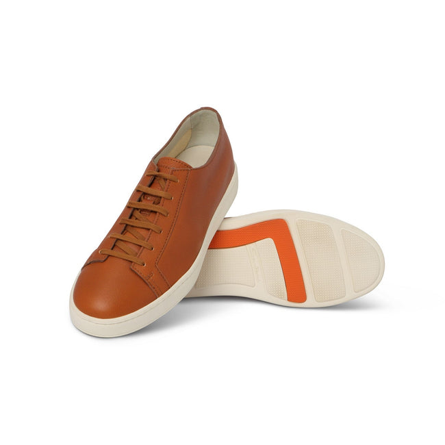 CLEANIC Sneakers in Medium Brown Leather