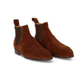 Chelsea Boots - CAMDEN Snuff Suede & Leather Soles + Elasticated Side Inserts