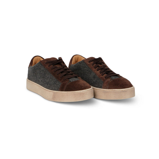 CLEANIC Sneakers in Brown and Grey Suede