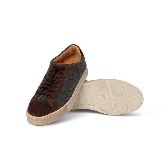 CLEANIC Sneakers in Brown and Grey Suede