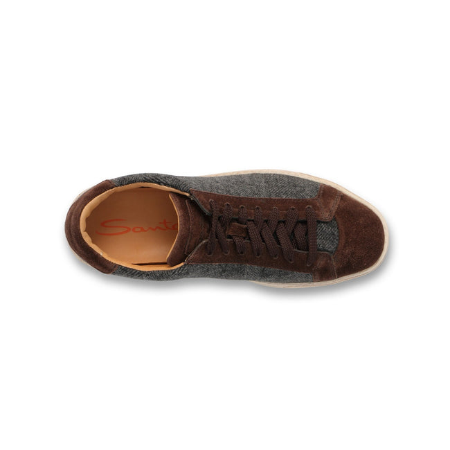 CLEANIC Sneakers in Brown and Grey Suede