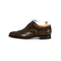 Wingtip Medallion Oxfords - MALVERN III Leather, Suede & Leather Soles Lace-Ups 