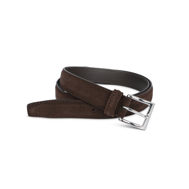 Belt - Nubuck & Silver Buckle