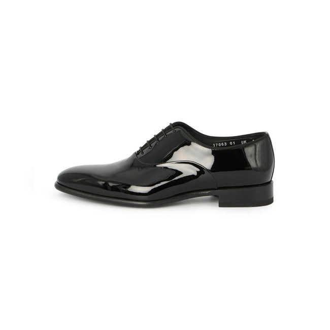 Smoking Oxfords - Black Patent Leather Lace-Ups