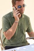 Polo Shirt - Terry Cloth Cotton Short Sleeves