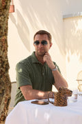 Polo Shirt - Terry Cloth Cotton Short Sleeves