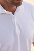 Polo Shirt - Terry Cloth Cotton Short Sleeves