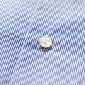 Navy Striped Poplin Shirt