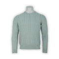 Cable Knit Sweater - Cashmere Crew Neck 