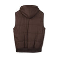 Gilet - Leather & Nylon Zipped + Hooded Sleeveless
