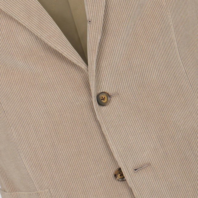 Two-Piece Suit Plain Colour Large Rib Velvet Cotton Cashmere 