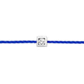 Thread Bracelet - IDENTITY Rhodium Silver & Square Diamond 
