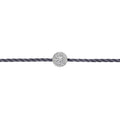 Thread Bracelet - IDENTITY Rhodium Silver & Paved With Diamonds