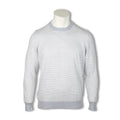 Sweater - Striped Cotton Crew Neck 