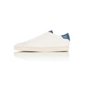 Dan Sneakers in Off White and Blue Leather