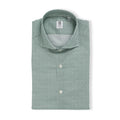 Shirt - Checkered Cotton Stretch Single Cuff 