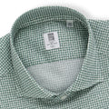 Shirt - Checkered Cotton Stretch Single Cuff 