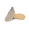 Sneakers in Beige & White Nylon