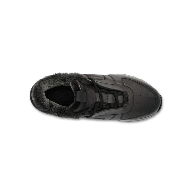 Sneakers AMG Fur-Lined Plain Color Leather Lace-Ups
