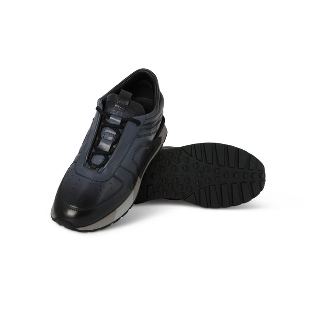 Sneakers AMG Plain Colour Leather Lace-Ups