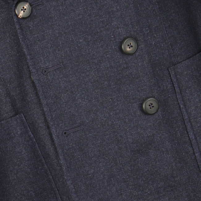 Double-Breasted Blazer - ZIGGY Flannel Oxford Wool & Polyamide 8 Buttons