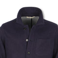 Overshirt - Jersey Wool Double Face Knitted Fabric + Buttoned