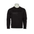 Sweatershirt - Cotton Crew Neck Velvet Moncler Lettering Graphic 