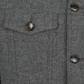 Overshirt - Brushed  Cotton & Wool Buttoned 