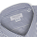 Shirt - Striped Poplin Cotton Single Cuff 