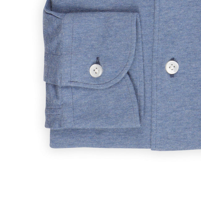 Polo Shirt - Jersey Cotton & Cashmere Single Cuff 