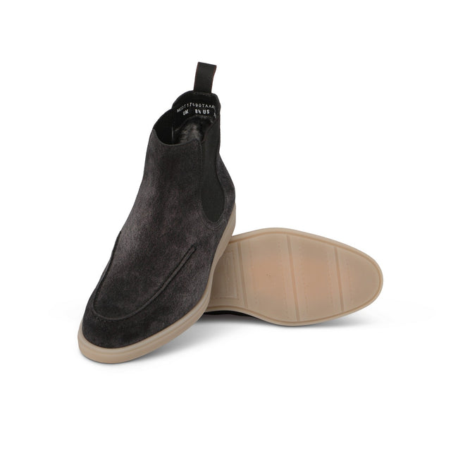 Chelsea Boots - Detroit Gomma Leather & Light Rubber Soles, Fur-Lined + Apron