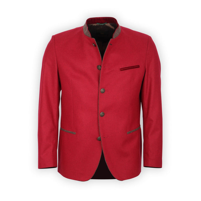 Austrian Jacket - LUCIANO Wool, Polyester & Cashmere High Collar 