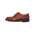 Wingtip Medallion Oxfords - HYTHE II Grained Leather & Leather Soles Lace-Ups 