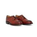 Derbies - TENTERNDEN II Grained Leather & Rubber Soles Lace-Ups + Half Brogue & Medallion 