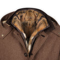 Double Coat - ANTONIUS Loden Wool Detachable Fur-Lined Bib + Hood