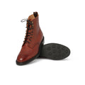 Boots - ELLIOT II Grained Leather & Rubber Soles Lace-Ups