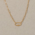 Necklace - LOCK 24K Gold Finished -10006775