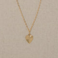 Necklace - LOVE & LUCK Heart 24K Gold Finished -10006777