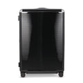Suitcase - TRUNK ON WHEELS L Light Polycarbonate Licorice Black With Black Leather Handles 