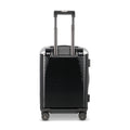 Suitcase - XS SPINNER 53 Light Polycarbonate Licorice Black With Black Leather Handles 