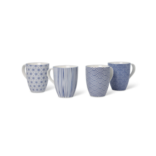 Mug - NIPPON BLUE Set For 4 Porcelain 