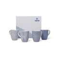Mug - NIPPON BLUE Set For 4 Porcelain 