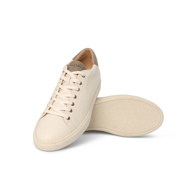 Sneakers - MONTANA Grained Leather & Rubber Soles Lace-Ups 