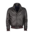Bomber Jacket - Leather Detachable Fur Collar