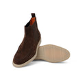 Chelsea Boots - Suede & Rubber Soles + Apron With Elasticated Side Inserts