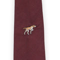 Tie - Hunting Dog Embroidery Wool & Silk 