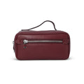 Toiletry Bag - Smooth Leather Zipped